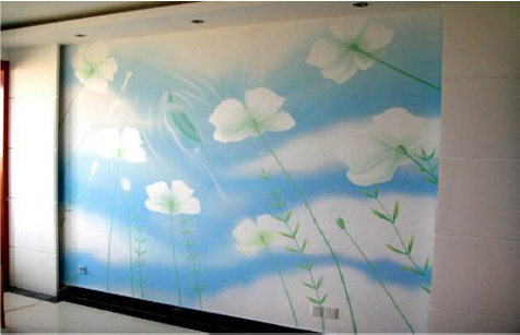 襄城画墙绘怎么画好白云的蓬松感？