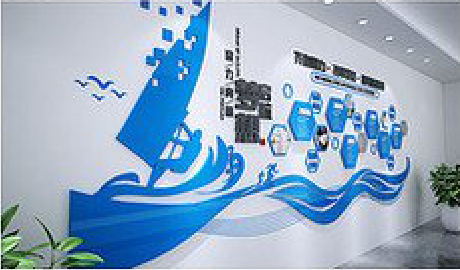 襄城海浪主题文化墙如何设计？