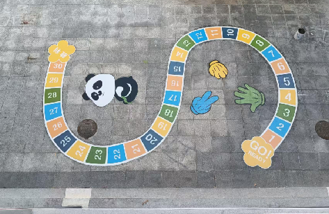 襄城地面游戏彩绘