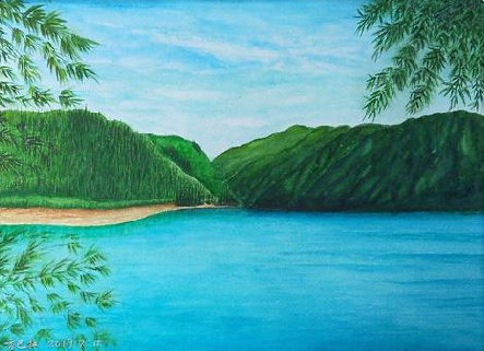 襄城在墙绘中，如何绘画绿水青山？