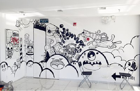 襄城手绘墙并非传统涂鸦。