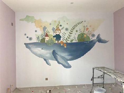 襄城手绘墙的特点及优势。